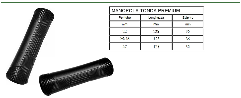 manopole in gomma design